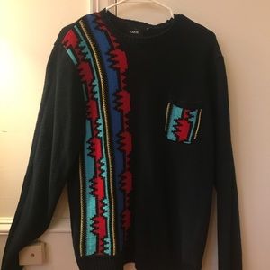 ASOS pocket sweater with cool design size Medium